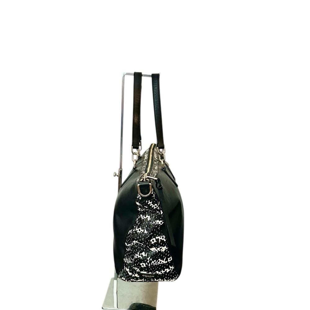 Coach Bleecker Two Tone Python Embossed Leather C… - image 4